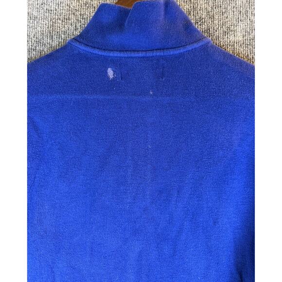 POLO BY RALPH LAUREN BLUE ESTATE RIB 1/4 ZIP PULLOVER Large - Picture 3 of 4